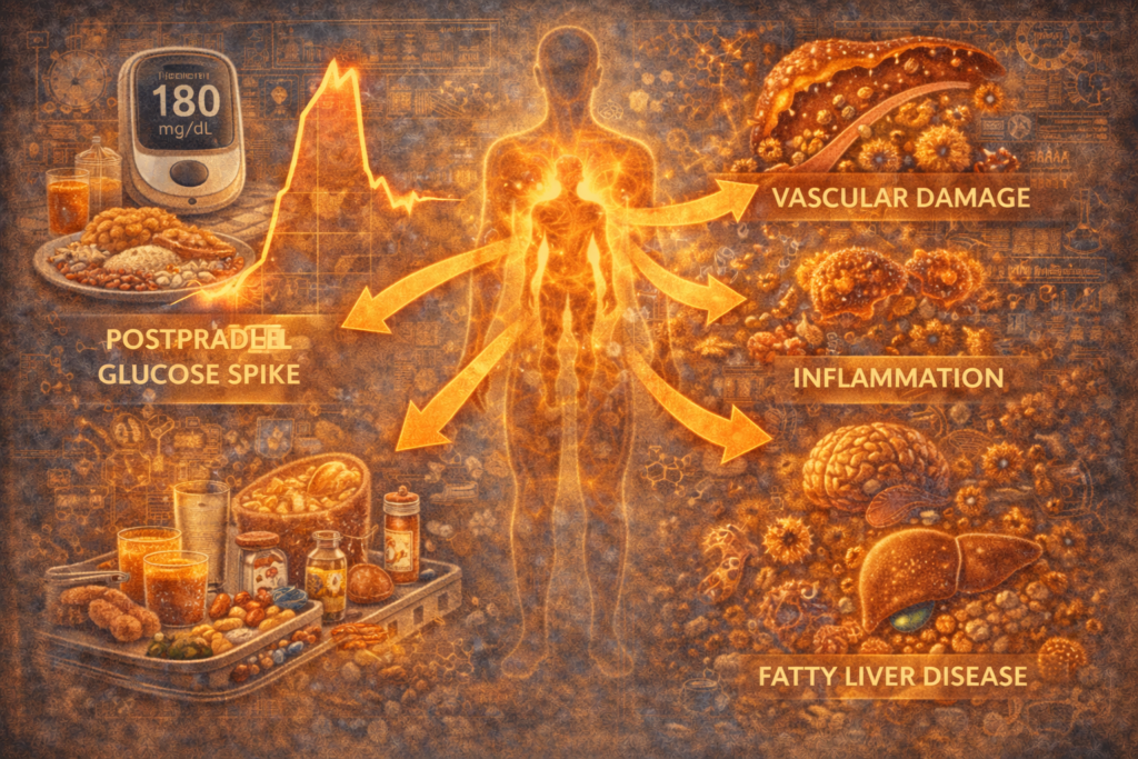 Postprandial Glucose Spikes and Long-Term Health Outcomes