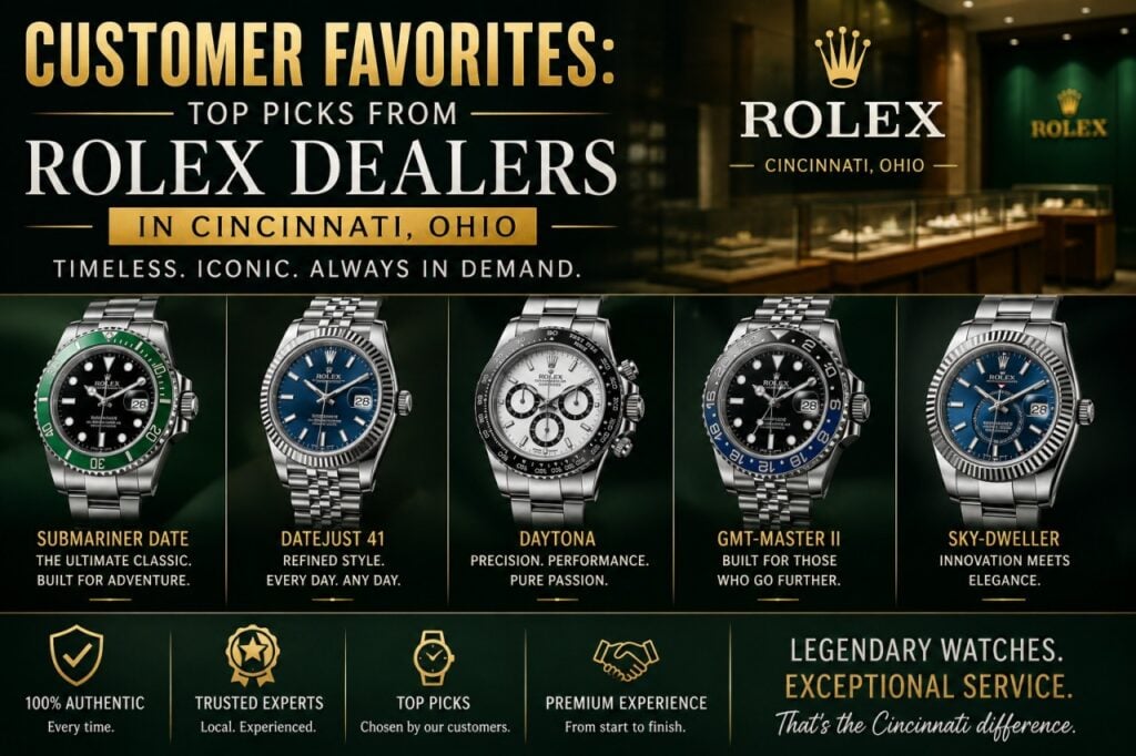 Customer Favorites: Top Picks from Rolex Dealers in Cincinnati Ohio